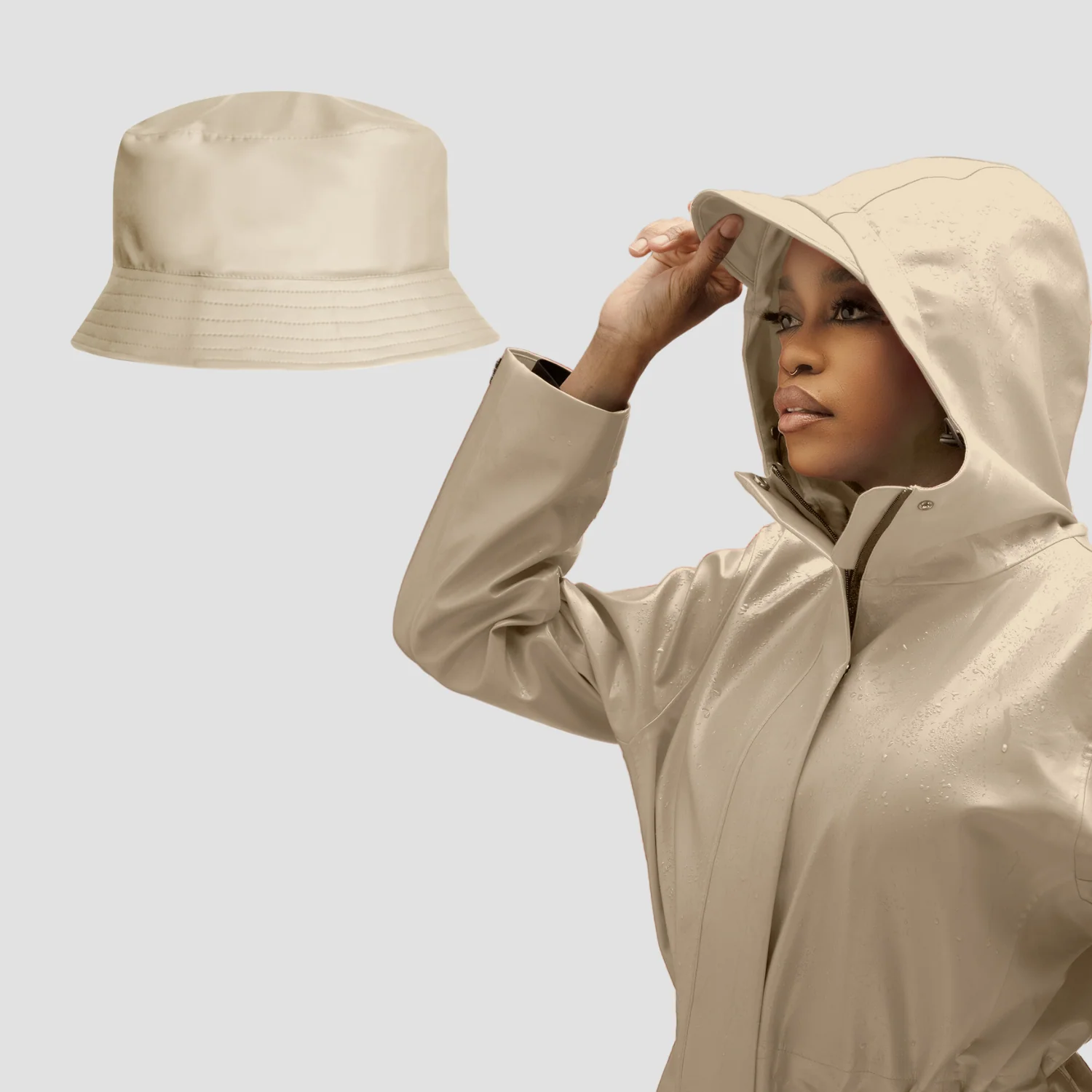 Waterproof Essentials: Rain Jacket & Hat Bundle - Image 16