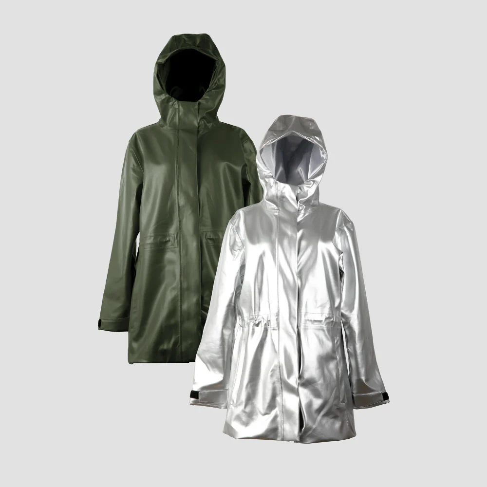 Rain Jacket, Waterproof, Satin-Lined Hood, Bundle (2) - Image 23