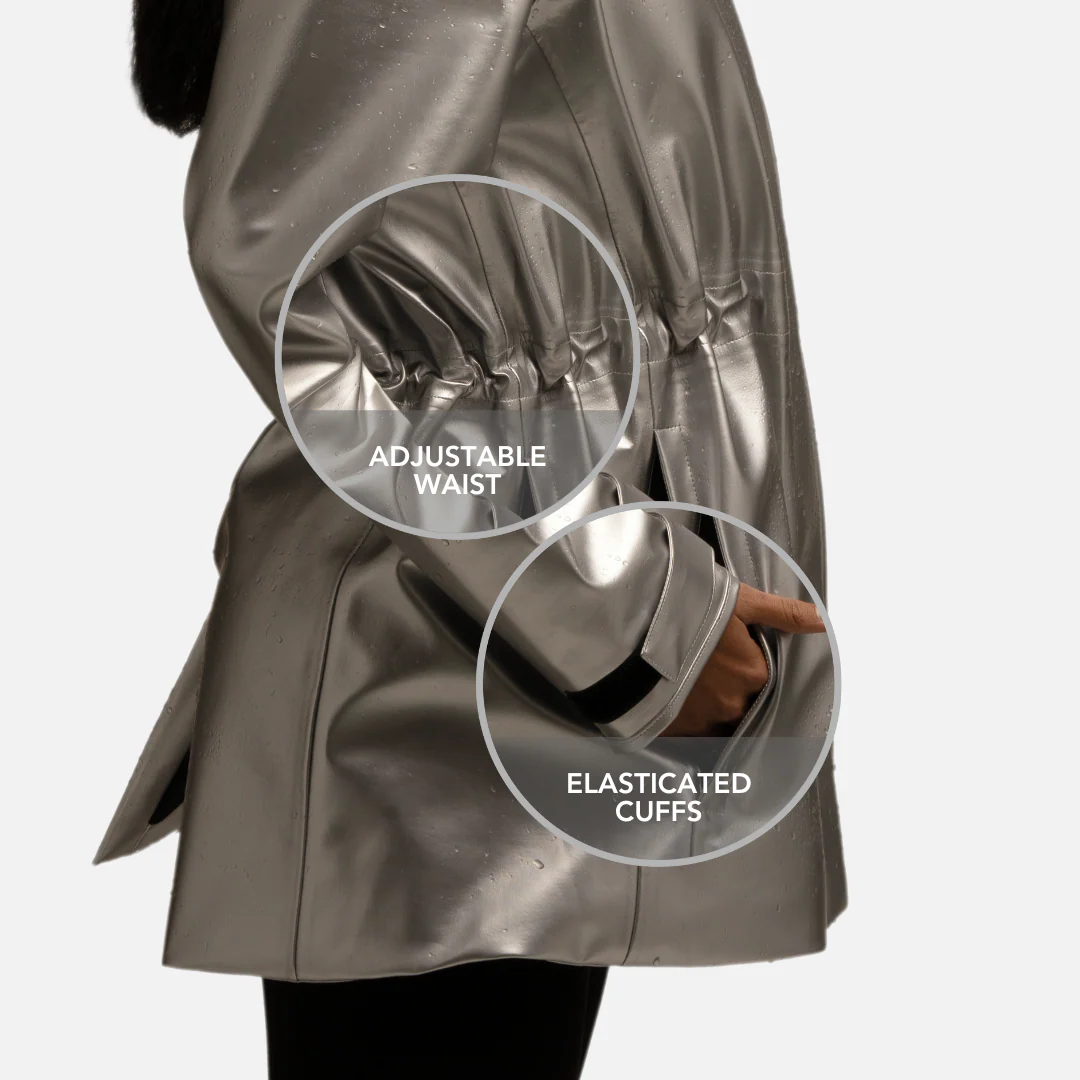 Rain Jacket, Waterproof, Satin-Lined Hood, Bundle (2) - Image 8