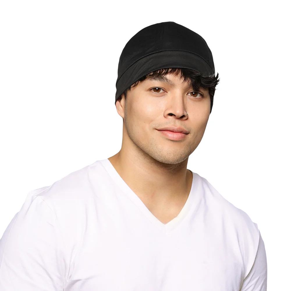 Satin-Lined, Men's Sleep Cap, Adjustable Wave Cap - Image 10