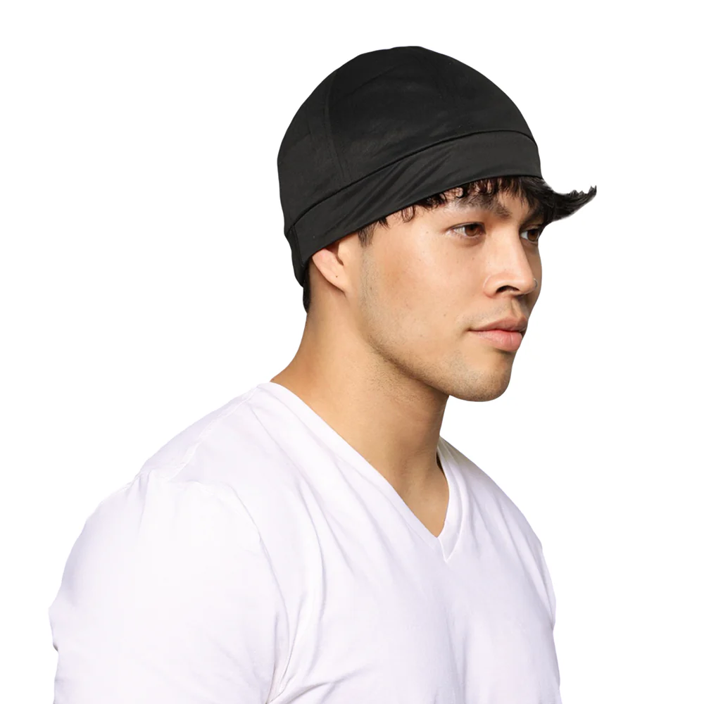 Satin-Lined, Men's Sleep Cap, Adjustable Wave Cap - Image 9