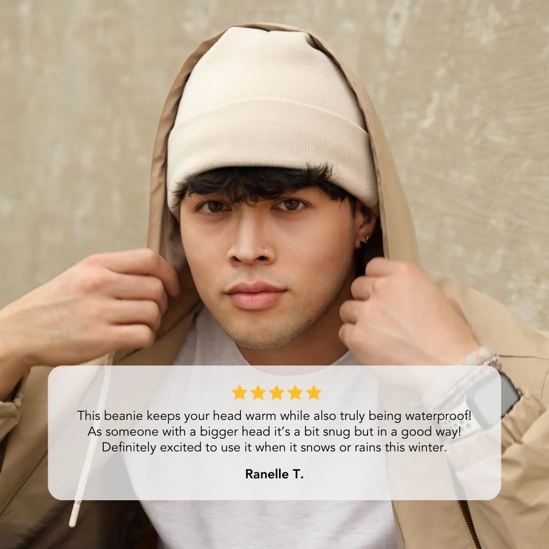 Satin-Lined, Waterproof, Men's Cuffed Beanie - Image 4