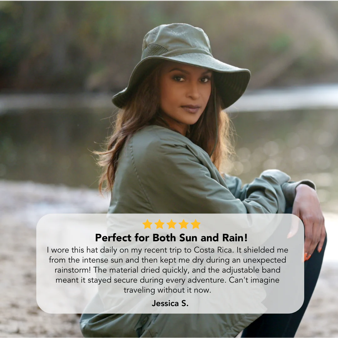 Satin-Lined, Waterproof Hiking Sun Hat - Image 4