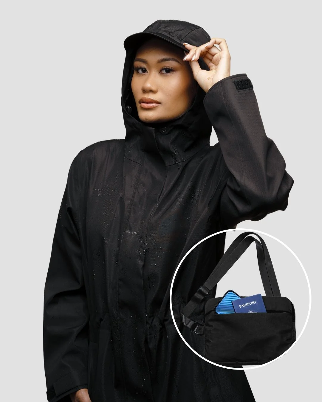 Satin-Lined Packable, Waterproof Lite Rain Jacket