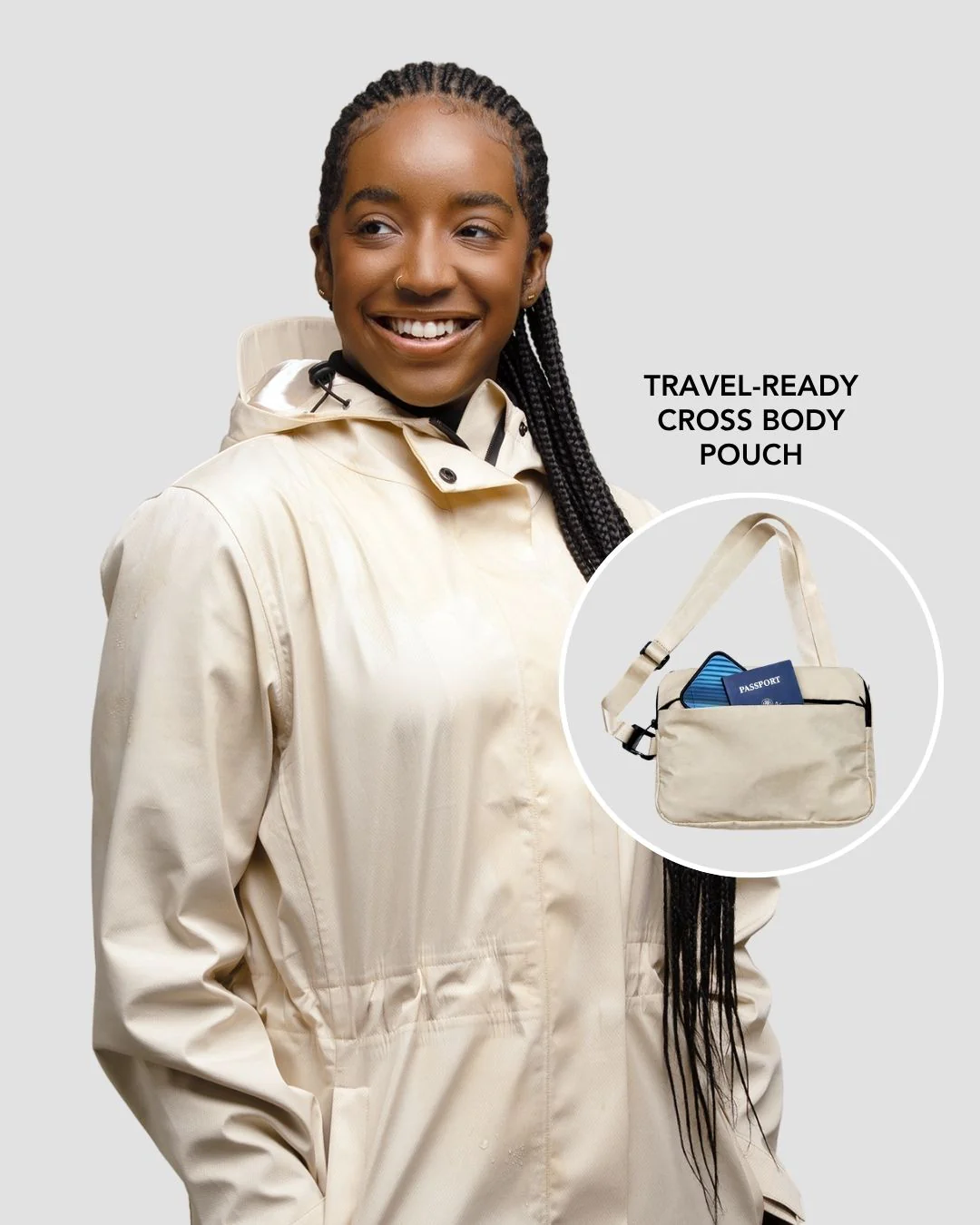 Satin-Lined Packable, Waterproof Lite Rain Jacket - Image 4