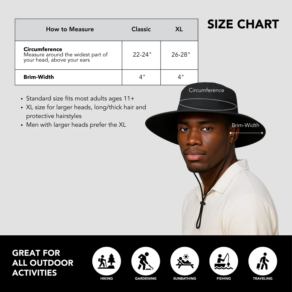 Satin-Lined, Waterproof Men's Sun Hat - Image 6