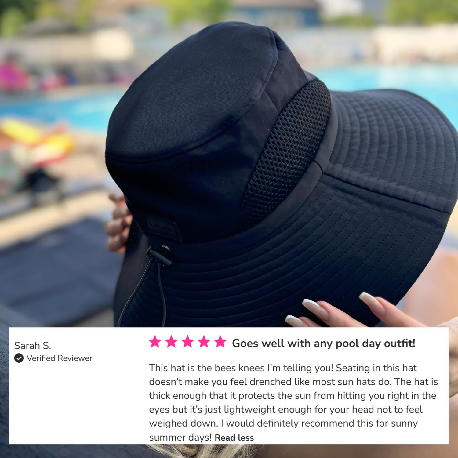 Satin-Lined, Waterproof Sun Hat - Image 6