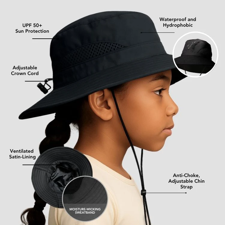 Satin-Lined, Waterproof Kid's Sun Hat - Image 2