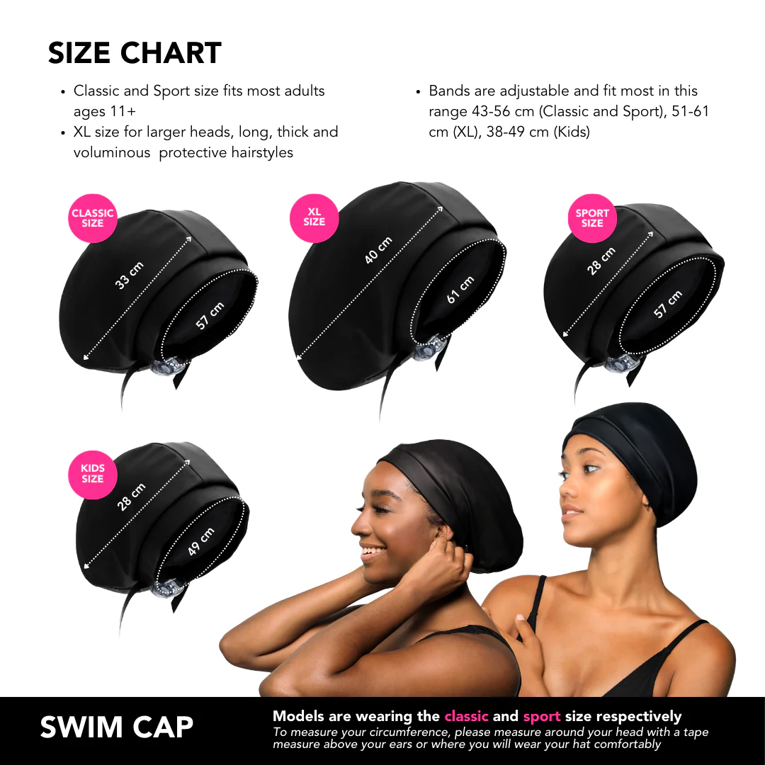 Hairbrella Satin-Lined Waterproof, Adjustable Swim Cap Sport - Image 8
