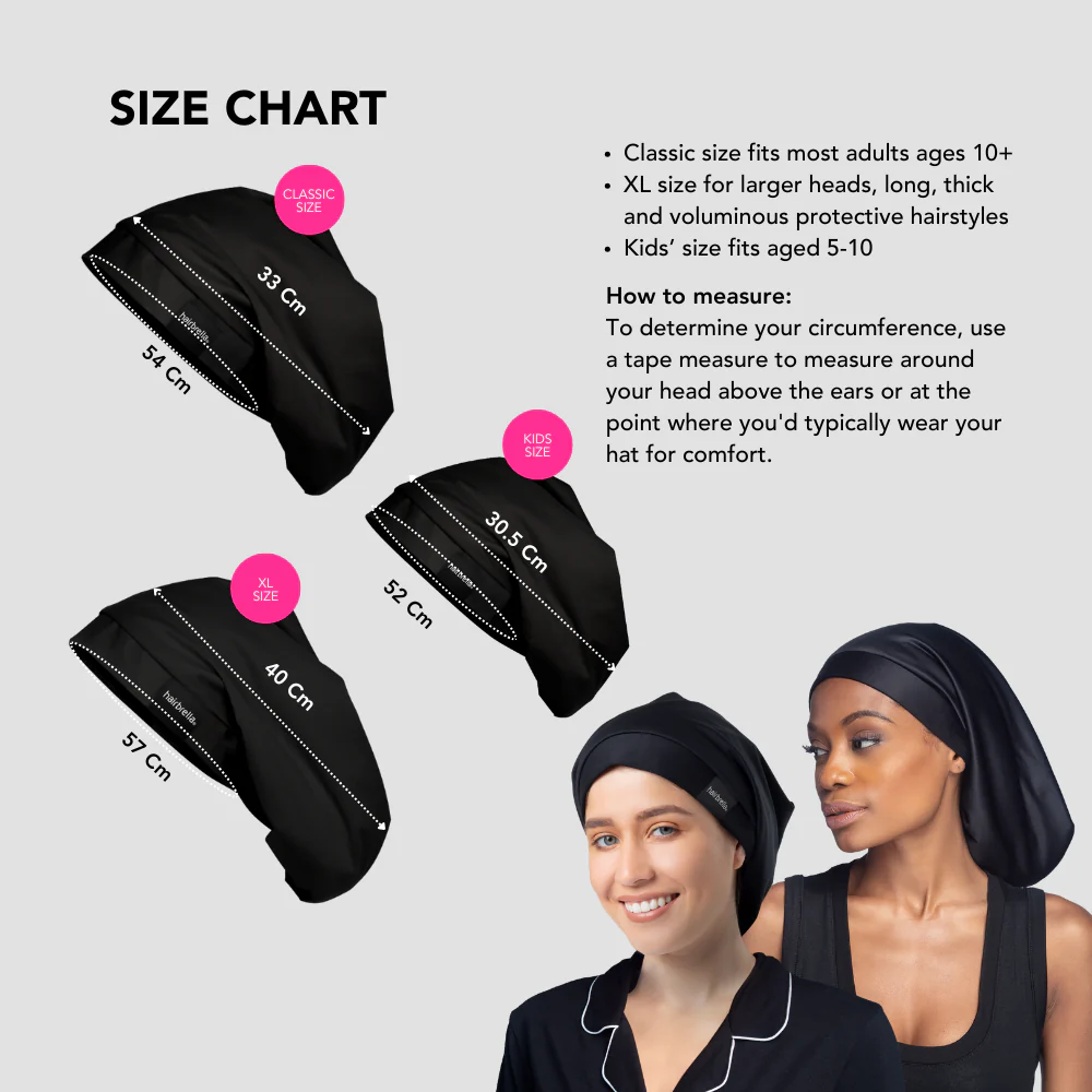 The Ultimate Hair Protection Trio: Shower Cap + Sleep cap + Twist-Front Headband - Image 7